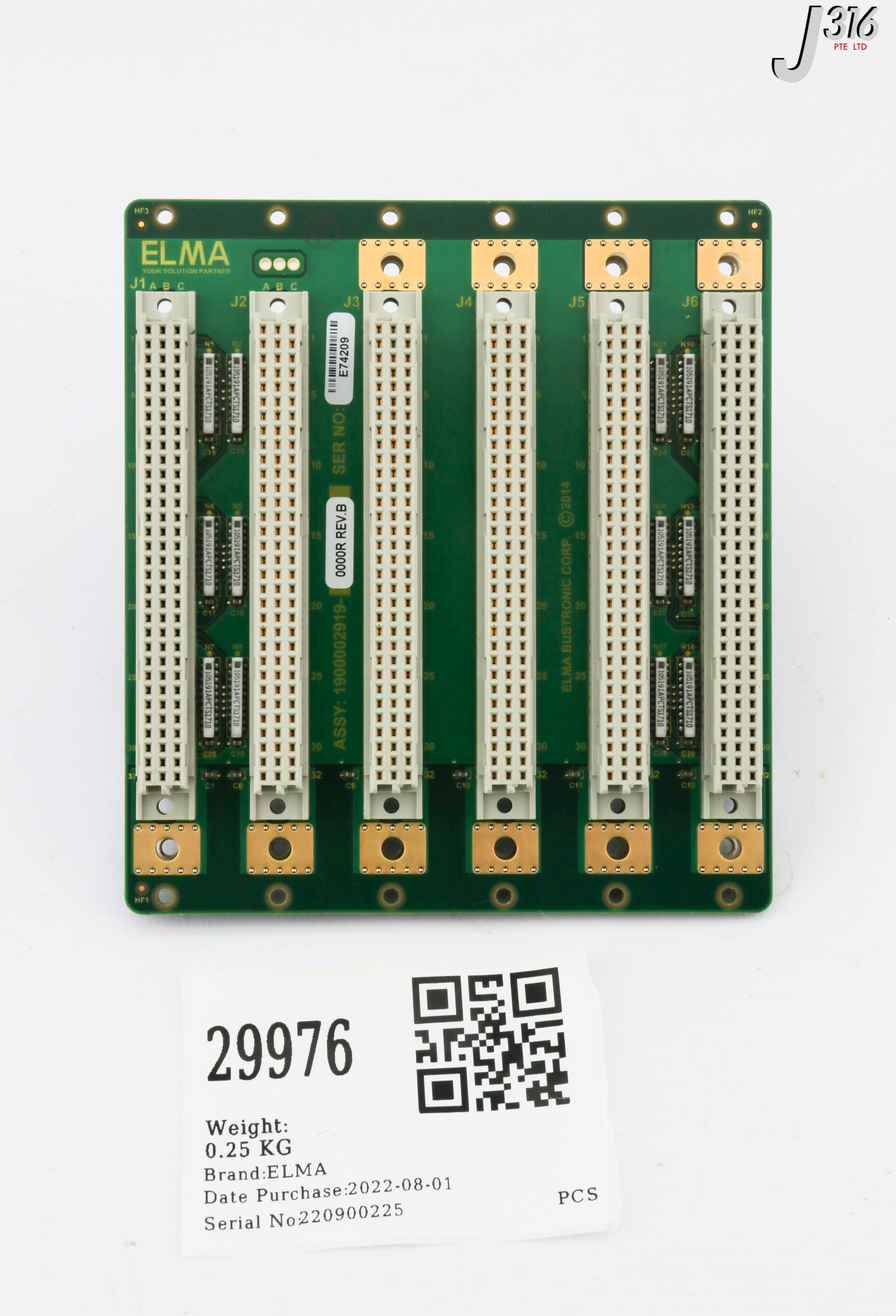 2️⃣ 通常 29976 ELMA PCB ASSY, BACKPLANE 1900002919-0000R | eBay